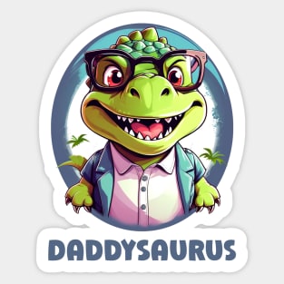 Daddysaurus Fathers Day Dinosaur Design Sticker